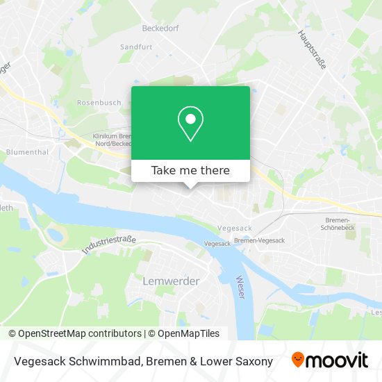 Vegesack Schwimmbad map