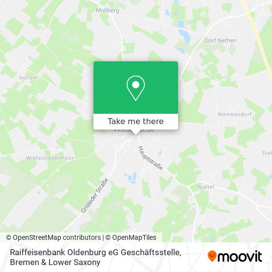 Raiffeisenbank Oldenburg eG Geschäftsstelle map