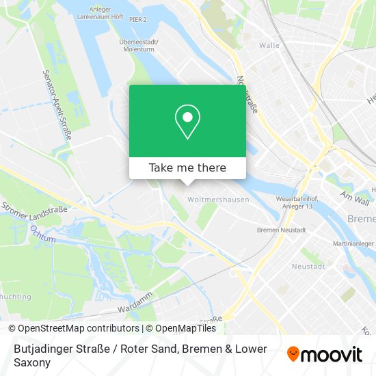 Butjadinger Straße / Roter Sand map