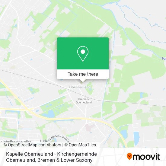 Карта Kapelle Oberneuland - Kirchengemeinde Oberneuland