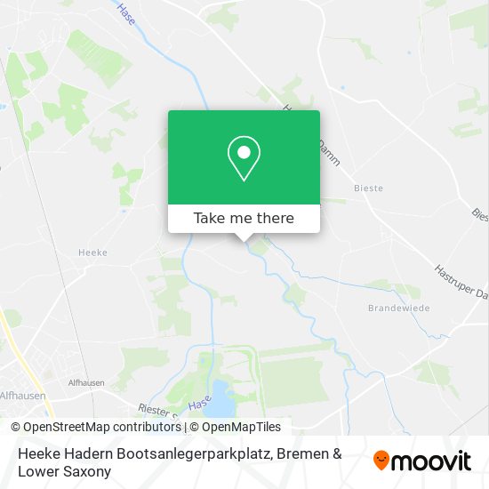 Heeke Hadern Bootsanlegerparkplatz map