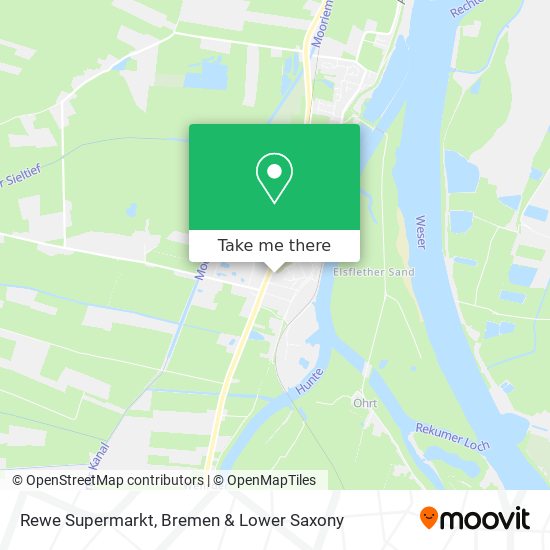 Rewe Supermarkt map