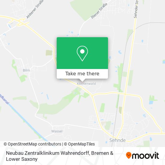 Neubau Zentralklinikum Wahrendorff map