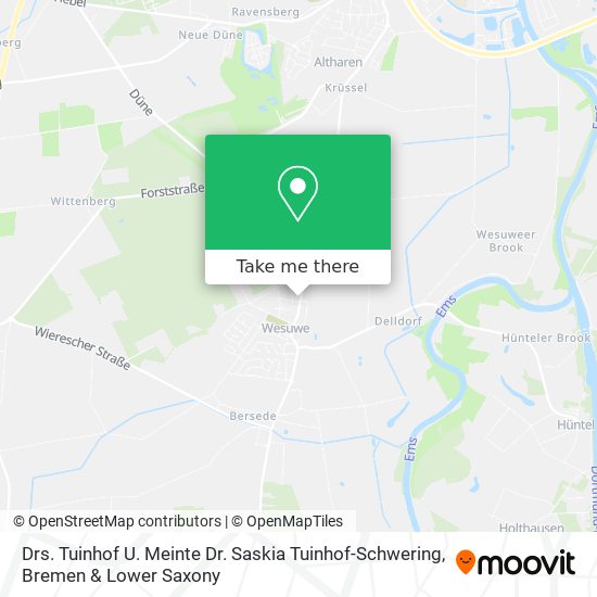 Drs. Tuinhof U. Meinte Dr. Saskia Tuinhof-Schwering map