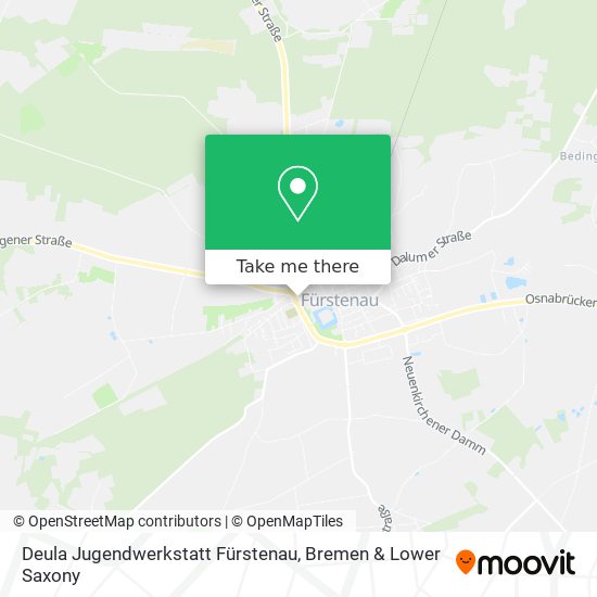 Deula Jugendwerkstatt Fürstenau map