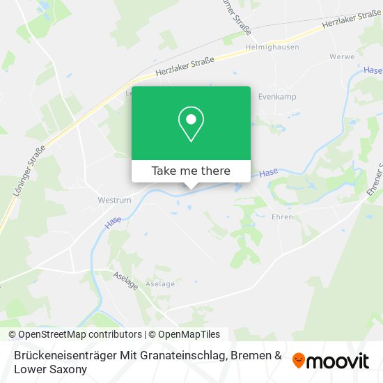 Brückeneisenträger Mit Granateinschlag map