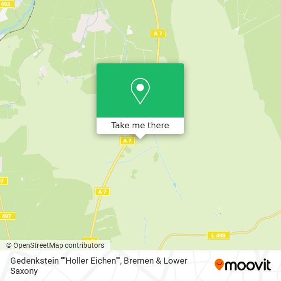 Gedenkstein ""Holler Eichen"" map