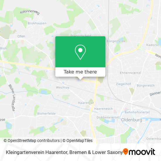 Kleingartenverein Haarentor map