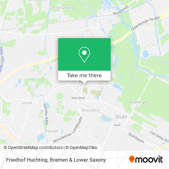Friedhof Huchting map