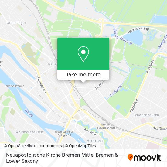 Neuapostolische Kirche Bremen-Mitte map