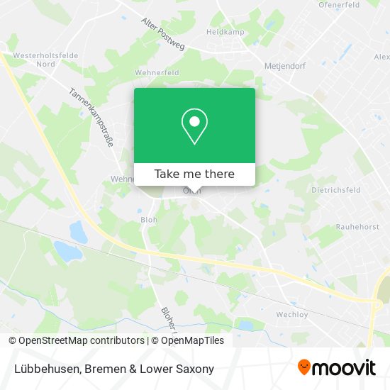 Lübbehusen map