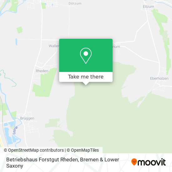 Betriebshaus Forstgut Rheden map