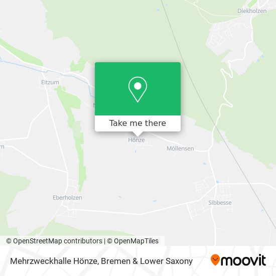 Mehrzweckhalle Hönze map