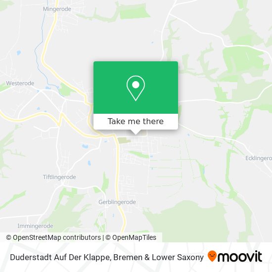 Duderstadt Auf Der Klappe map