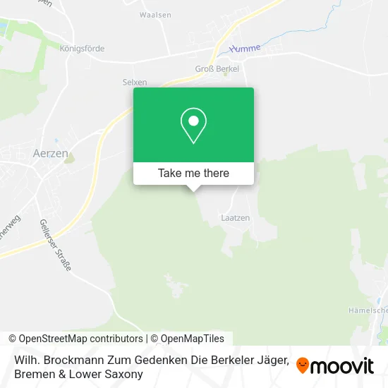 Карта Wilh. Brockmann Zum Gedenken Die Berkeler Jäger