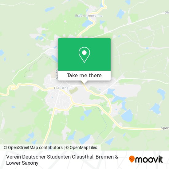 Verein Deutscher Studenten Clausthal map