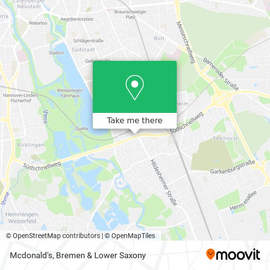 Mcdonald's map