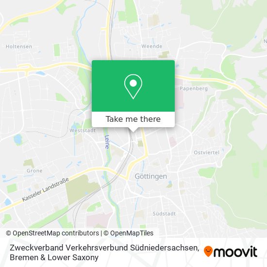 Zweckverband Verkehrsverbund Südniedersachsen map
