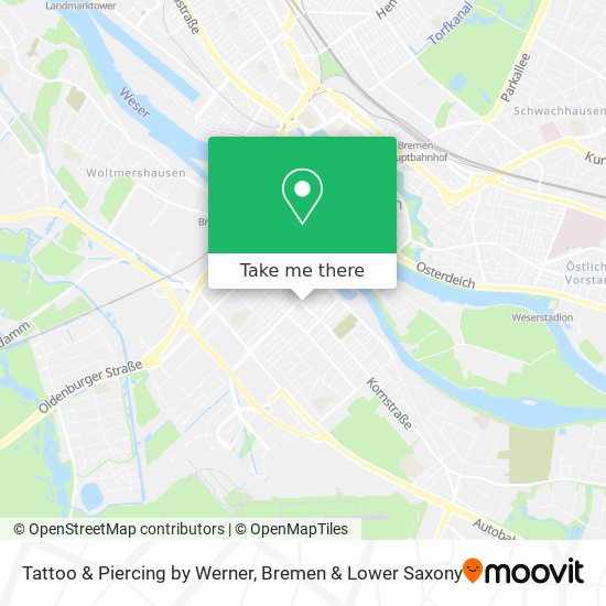 Tattoo & Piercing by Werner map