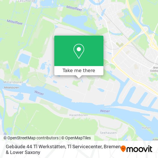 Gebäude 44 Tl Werkstätten, Tl Servicecenter map