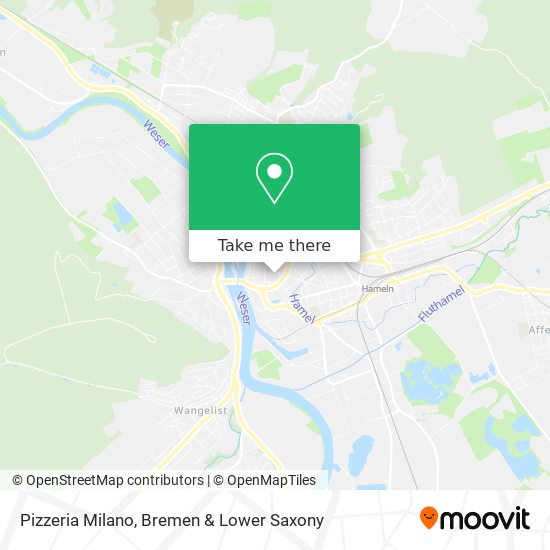 Pizzeria Milano map