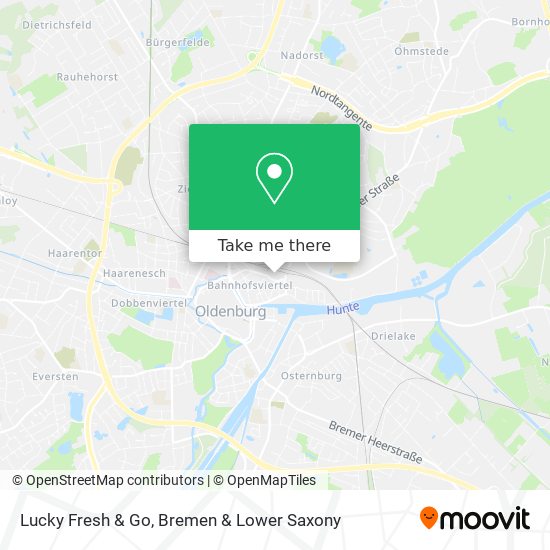 Lucky Fresh & Go map
