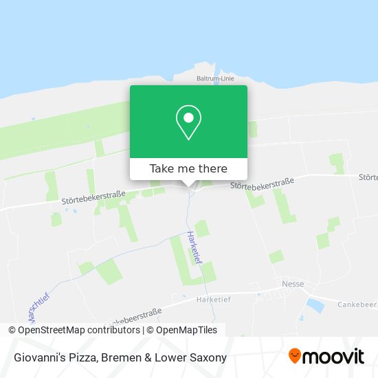 Giovanni's Pizza map