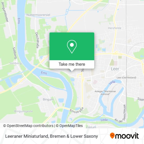 Leeraner Miniaturland map