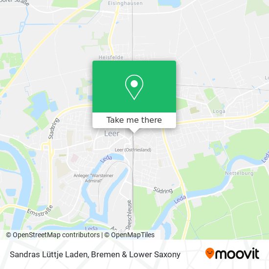Sandras Lüttje Laden map