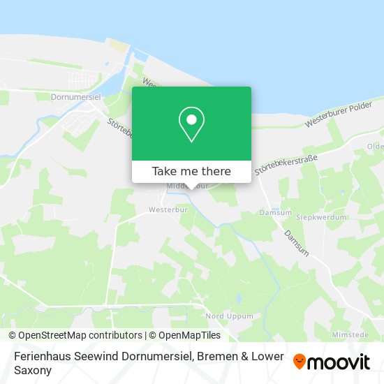 Ferienhaus Seewind Dornumersiel map