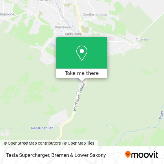 Tesla Supercharger map