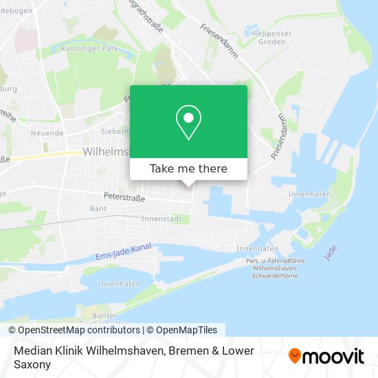 Median Klinik Wilhelmshaven map