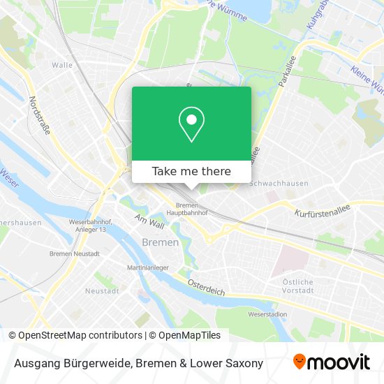 Ausgang Bürgerweide map