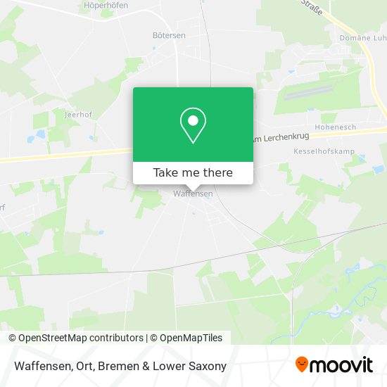 Waffensen, Ort map