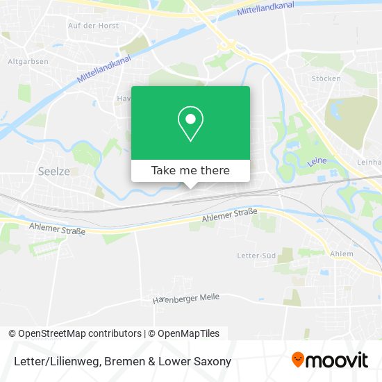 Letter/Lilienweg map
