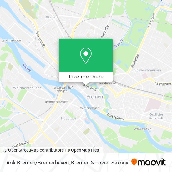 Aok Bremen/Bremerhaven map