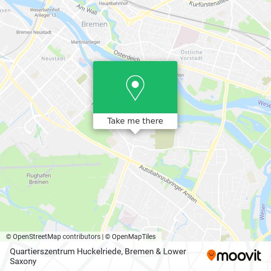 Quartierszentrum Huckelriede map