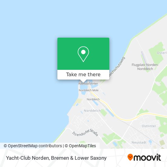 Yacht-Club Norden map