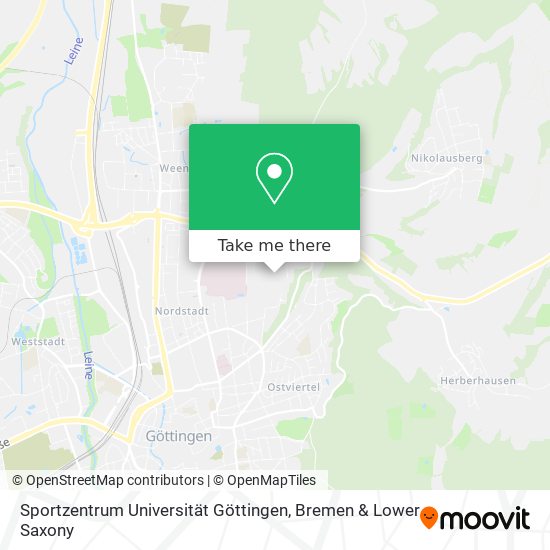 Sportzentrum Universität Göttingen map