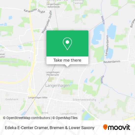 Edeka E-Center Cramer map