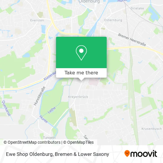 Ewe Shop Oldenburg map