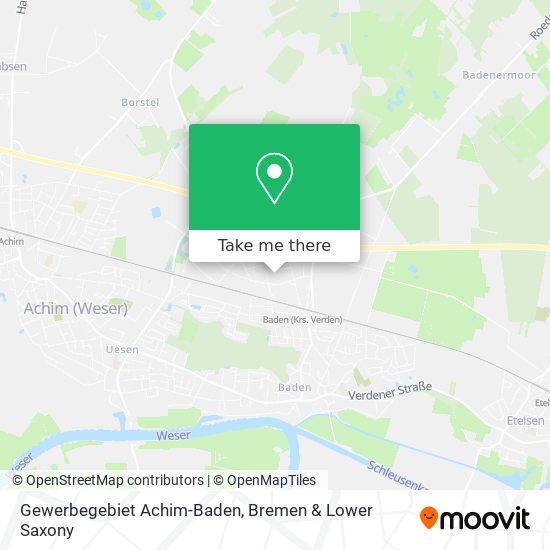 Gewerbegebiet Achim-Baden map
