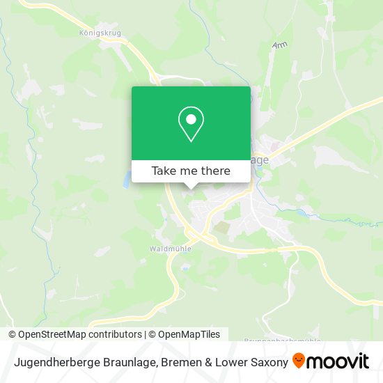 Jugendherberge Braunlage map
