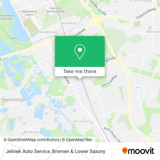 Jelinek Auto Service map