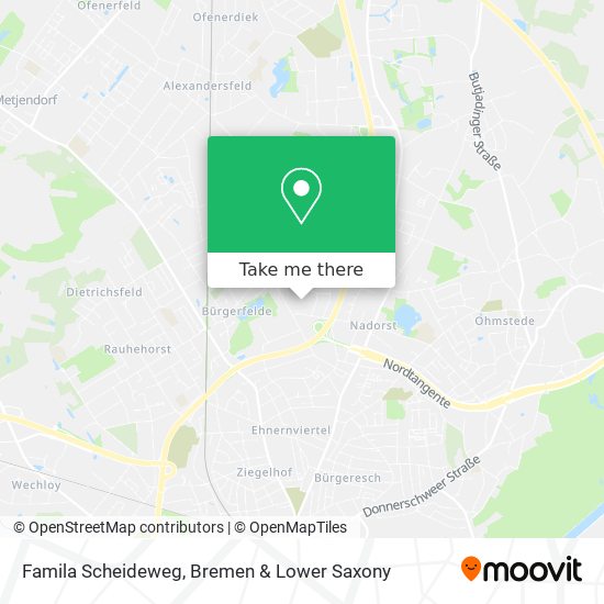 Famila Scheideweg map