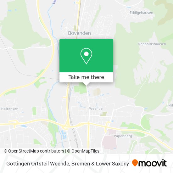 Göttingen Ortsteil Weende map