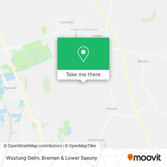 Wüstung Delm map