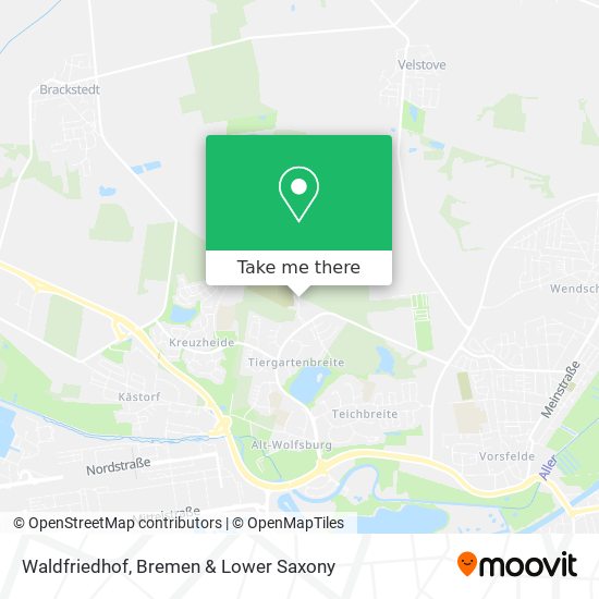 Waldfriedhof map