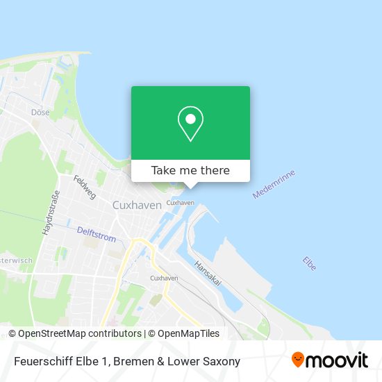 Feuerschiff Elbe 1 map
