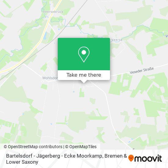 Bartelsdorf - Jägerberg - Ecke Moorkamp map